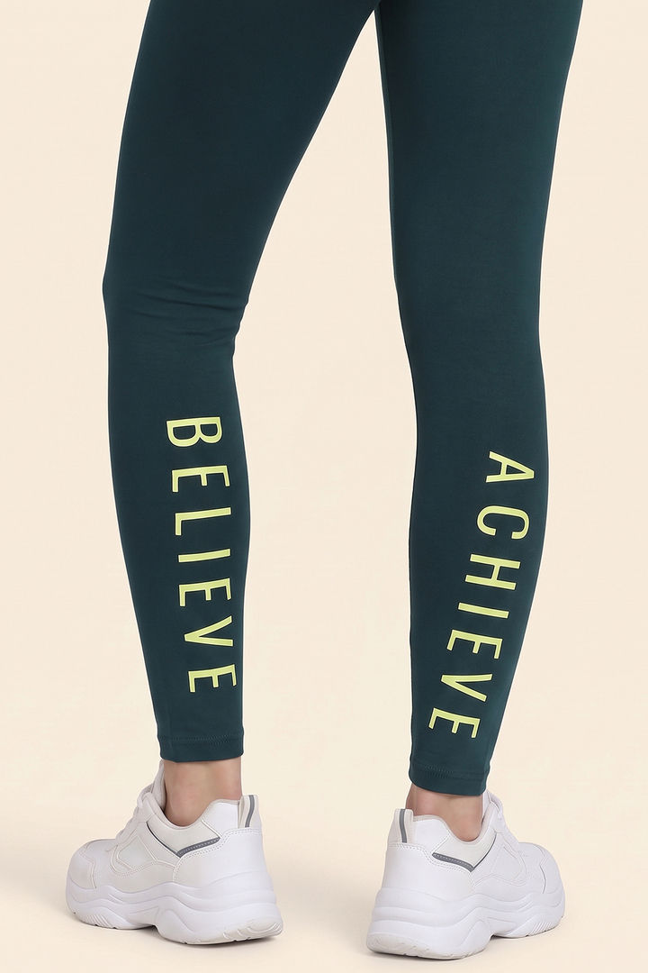 Zelocity All Day Yoga Leggings - Deep Teal — image 7